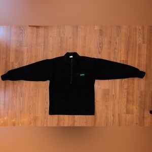 80s Cabalas Fleece 1/4 Zip Pull Over Jacket Large
